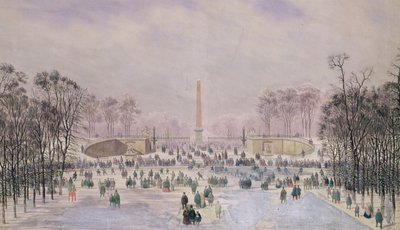 Skating in the Tuileries by Theodore Jung